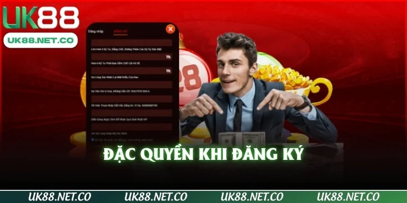 Đặc quyền khi đăng ký